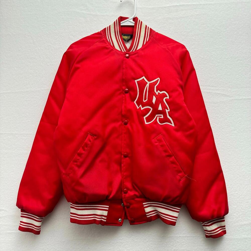 VTG University of Alabama Medium Red Quilt Lined Varsity Jacket USA Winners Edge